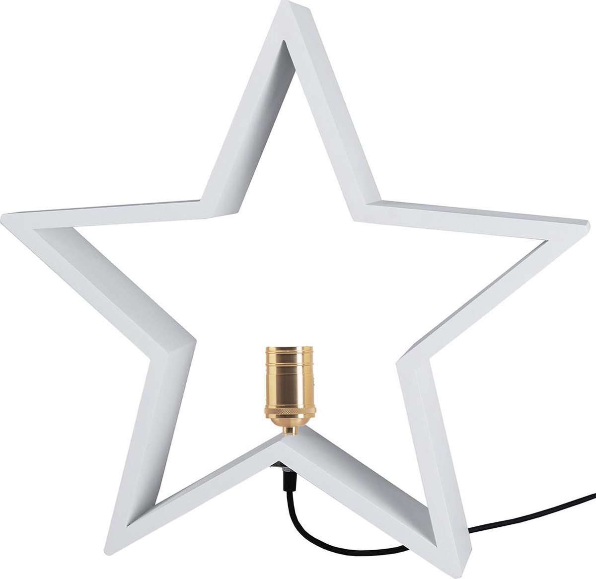 Star Trading Stella dell'Avvento da tavolo Lysekil 48 cm bianco