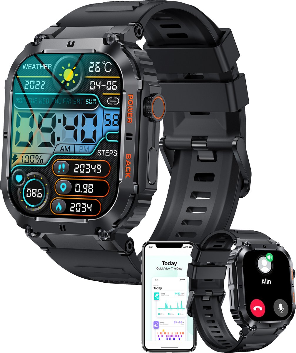 Smartwatch Denver SWC-191B |1.96" | 320 x 386 Pixeles | Pantalla táctil | Negro