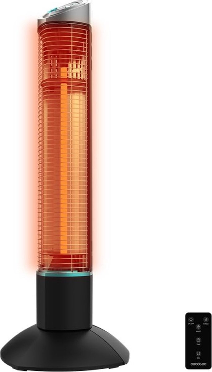 Radiador Halógeno Cecotec ReadyWarm 1000 | 1000W | 2 niveles potencia