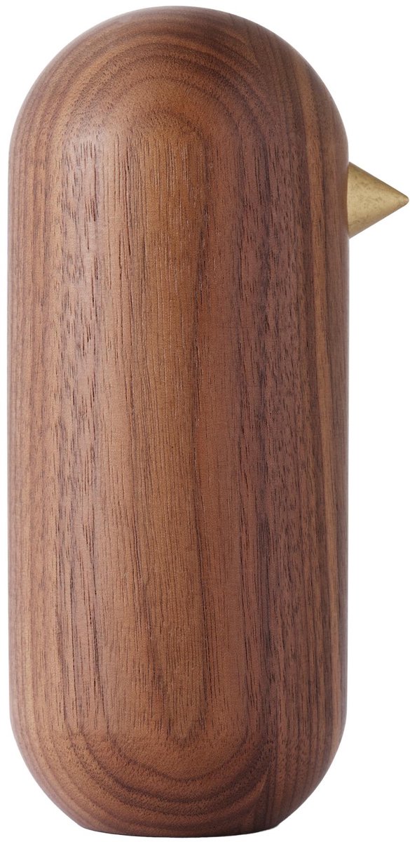 Normann Copenhagen Figura Little Bird nogal 13,5 cm
