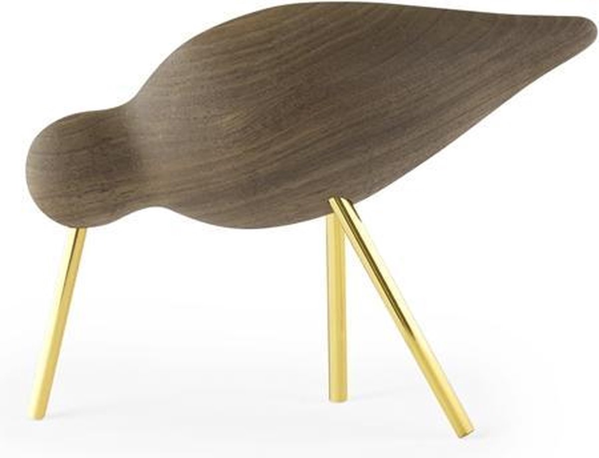 Normann Copenhagen Figura Shorebird nogal-latón mediana