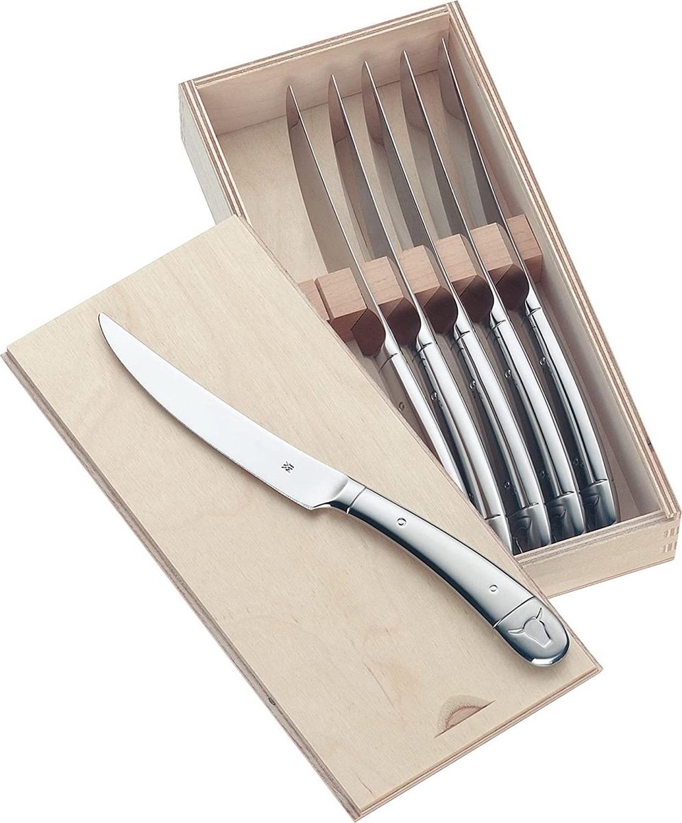 WMF Cuchillo de carne Geschenkidee 6 piezas acero inoxidable