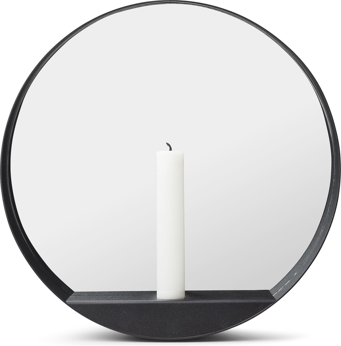 Gejst Espejo / Candelabro Glim Ø28 cm negro