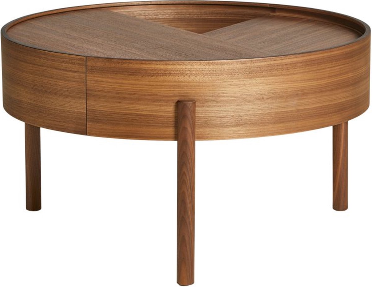 Woud Mesa de centro Arc Ø66 cm Nogal