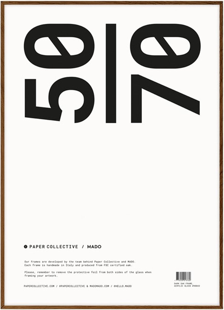 Paper Collective Marco Paper Collective plexiglás-roble oscuro 50x70 cm