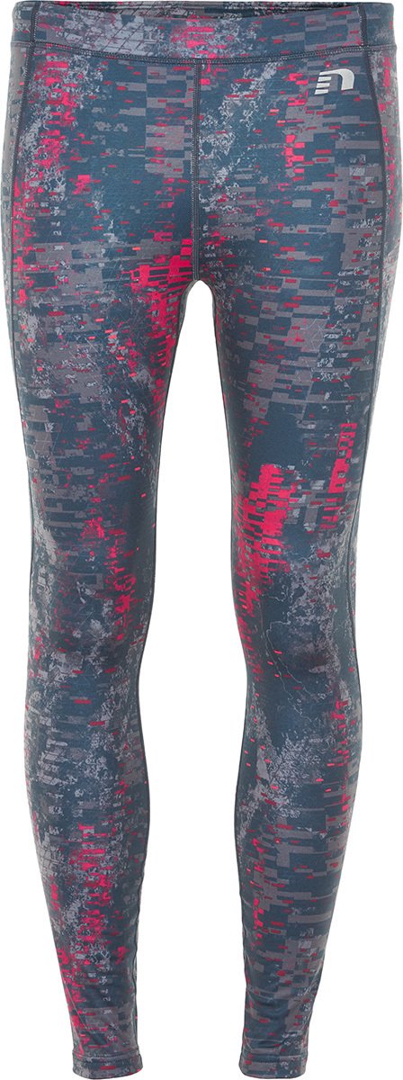Collant femme Newline black printed warm