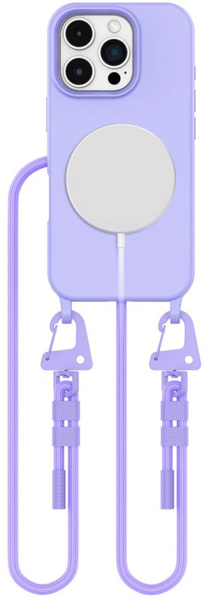 Tech-Protect MagNecklace MagSafe Case with Lanyard for iPhone 16 Pro Max - Purple