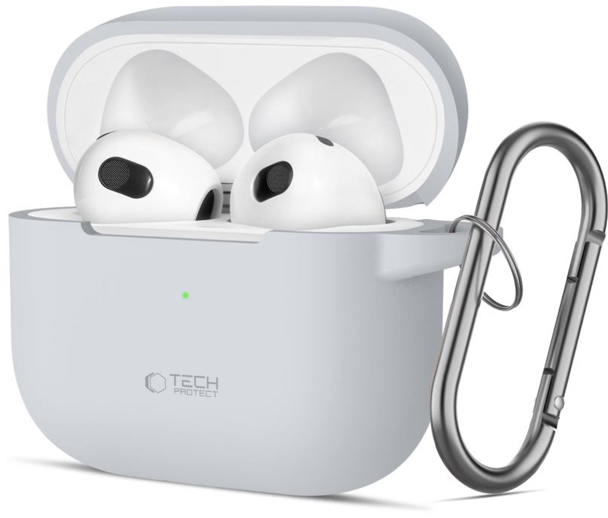 Tech-Protect Silicone Hook Case for Apple AirPods 3 - Gray