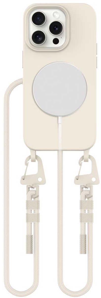 Tech-Protect MagNecklace MagSafe Case for iPhone 15 Pro - Beige