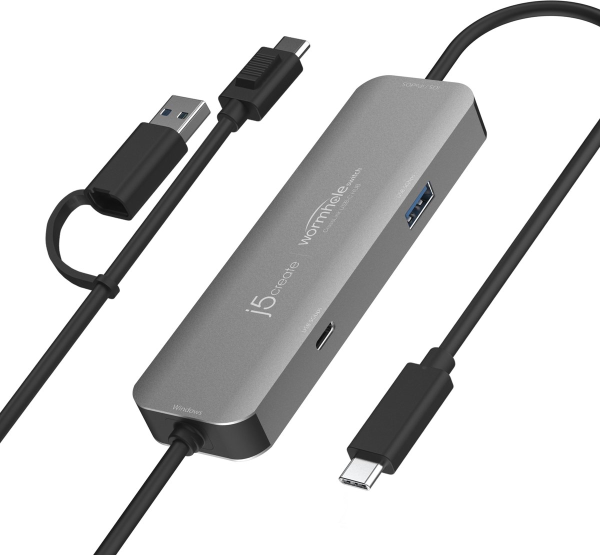 j5create Wormhole Switch CrossLink USB-C HUB