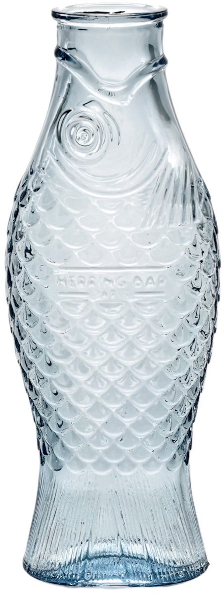 Serax Botella de vidrio Fish & Fish 85 cl Light blue