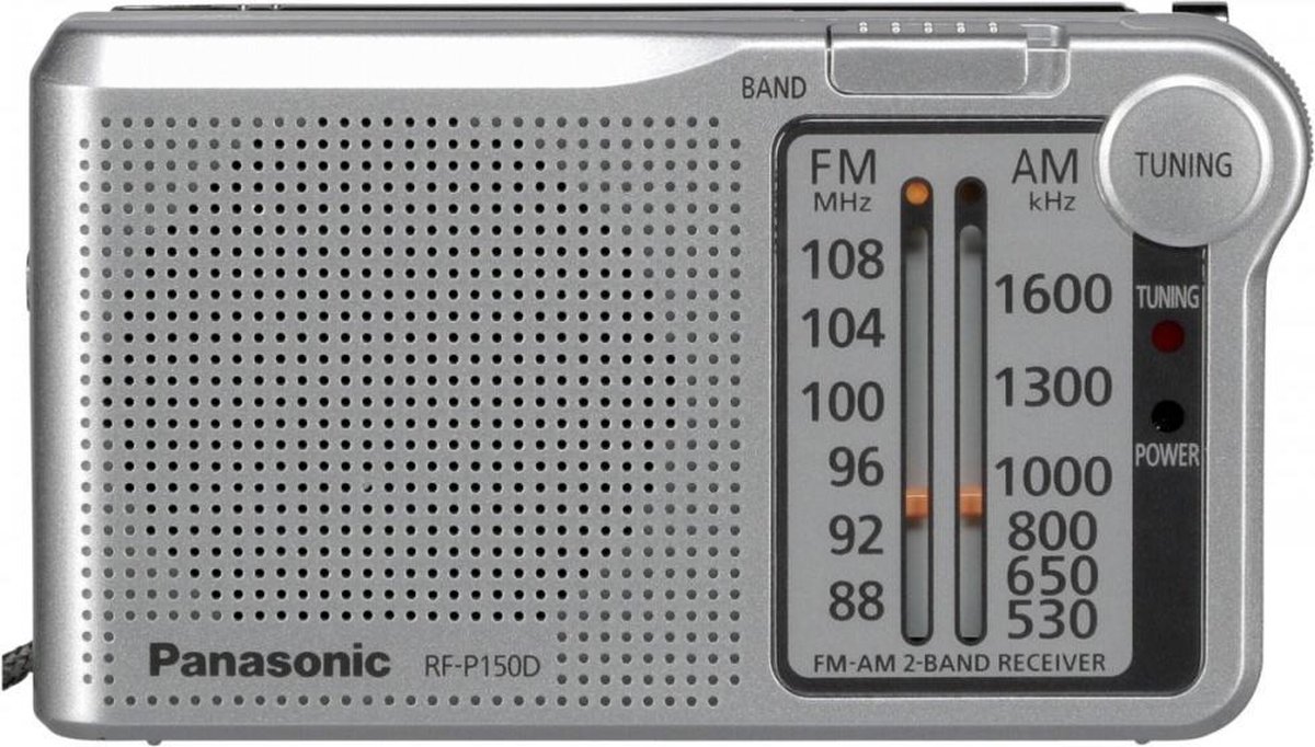 Panasonic RF-P150DEG-S Private Radio Silver - AM/FM - Mono