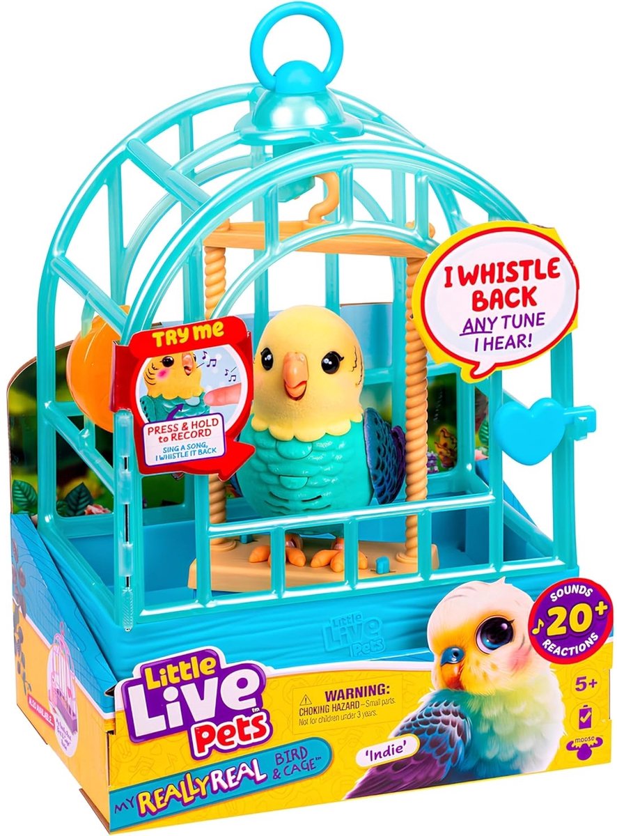 Little Live Pets MY REALLY REAL BIRD & CAGE INDIE