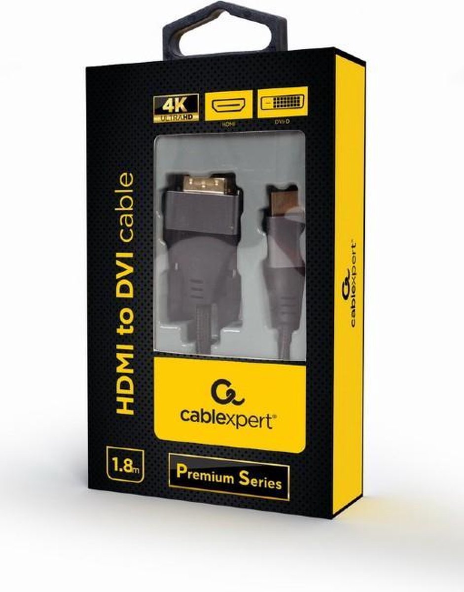 Gembird Cablexpert Premium series adapter cable - HDMI / DVI - 1.8 m