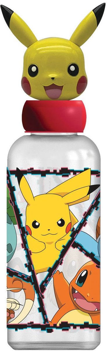 Pokemon Pokémon 560 ml drikkedunk med 3D-figur-top