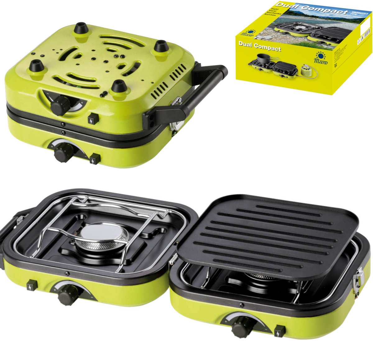 Meva DUAL COMPACT + GRILL double camping stove