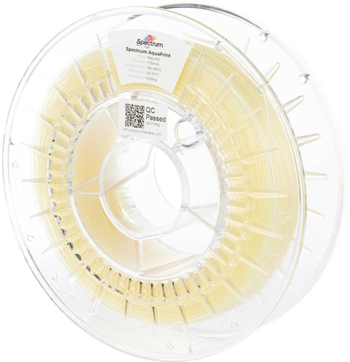 Spectrum 3D Filament / AquaPrint / Natural / ⌀ 1.75 mm / 0.5 kg
