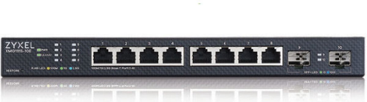 ZyXEL XMG1915-10E 8-port 2.5GbE Smart Managed Switch with 2 SFP+ Uplink