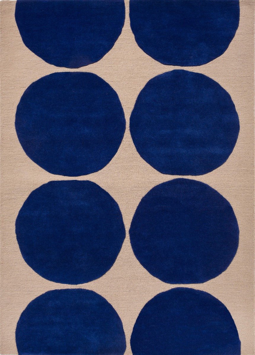 Marimekko Alfombra de lana Isot Kivet Blue, 170x240 cm