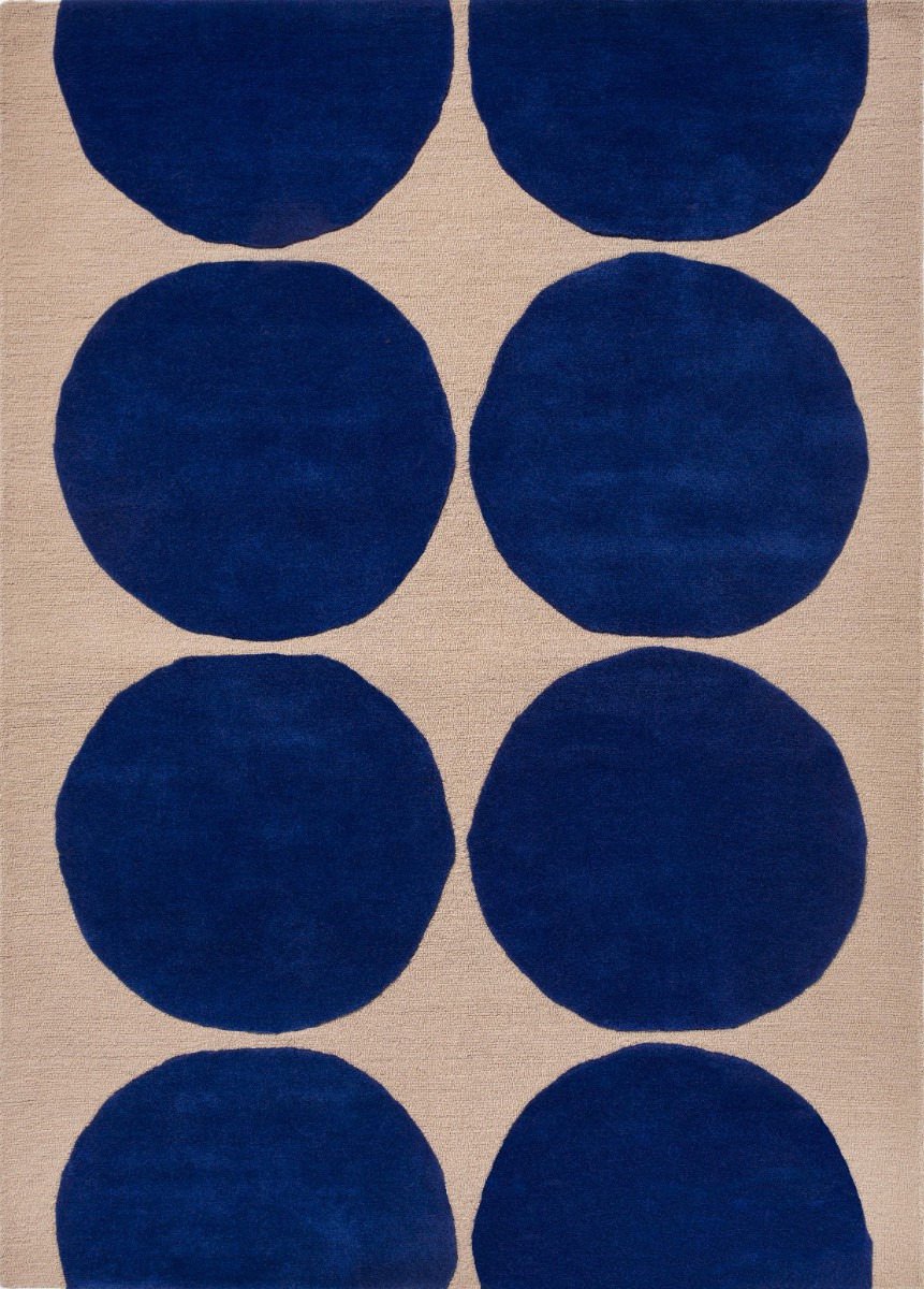 Marimekko Alfombra de lana Isot Kivet Blue, 250x350 cm