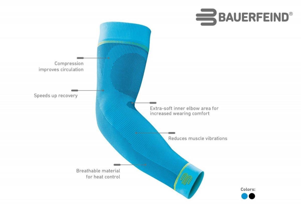 Manchon de compression sportif extra long Bauerfeind