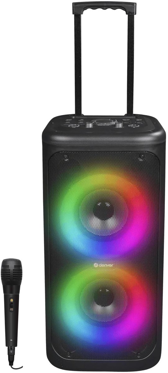 DENVER TSP-353 - Trolley Karaoke Speaker - 400W - Bluetooth