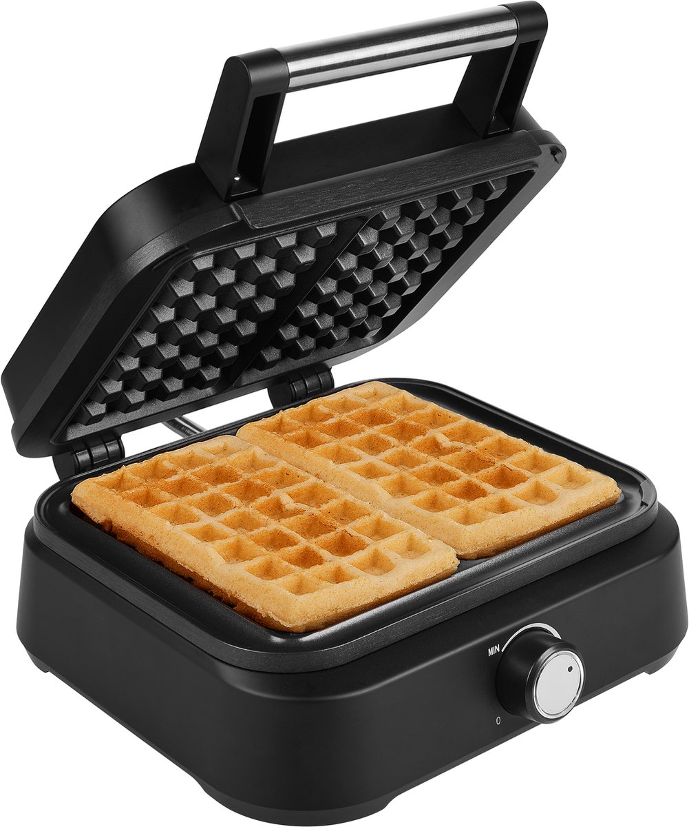 Princess Vaffeljern 132398 Iron Deluxe - waffle maker - matt black