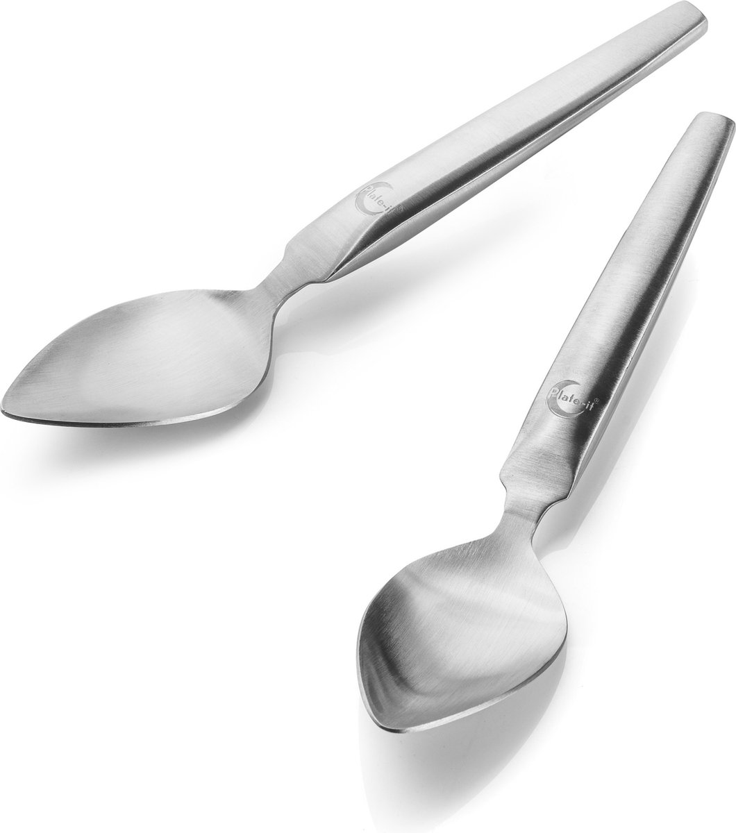 Plate It 2 Cucharas de quenelle Plate-it Acero