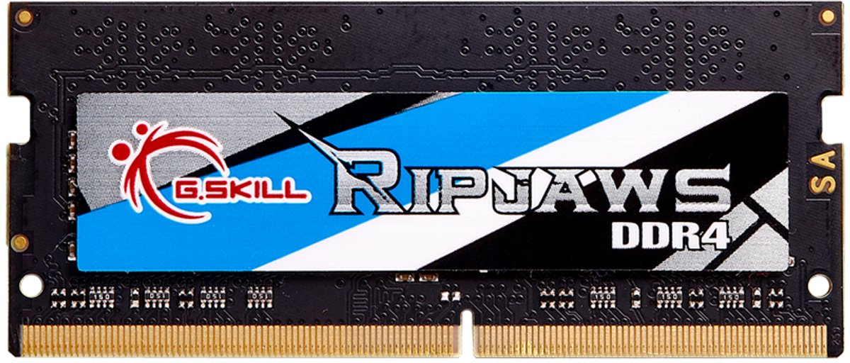 G.Skill Ripjaws SODIMM DDR4-3200 - 16GB - CL22 - Single Channel (1 pcs) - Intel XMP - Sort