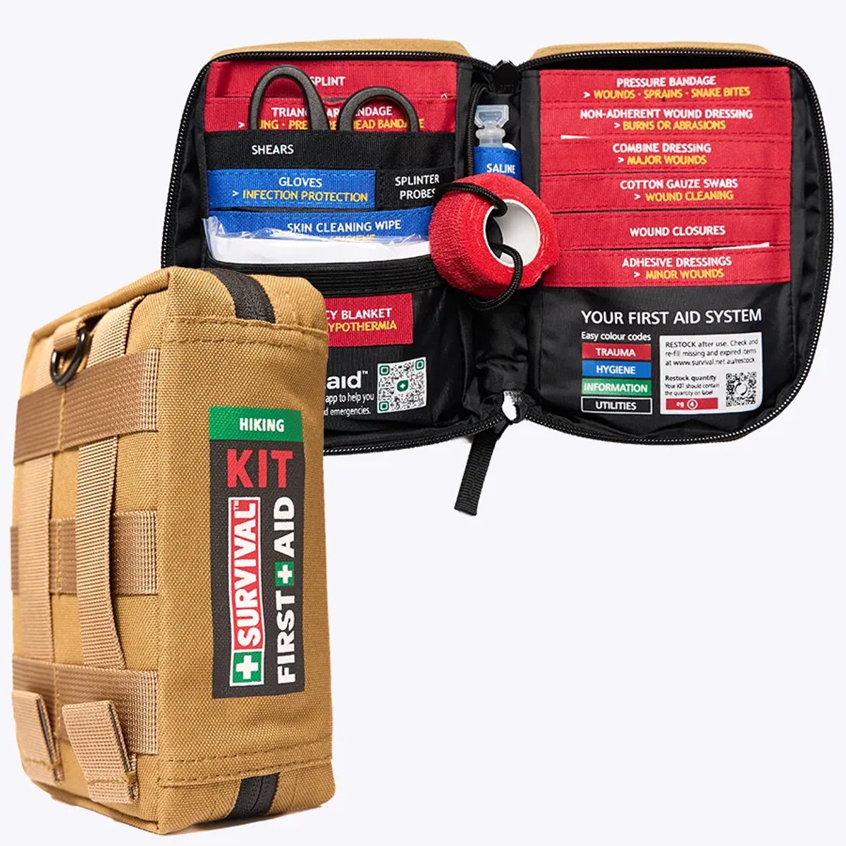 Trousse de secours pour randonnée Survival First Aid Kit