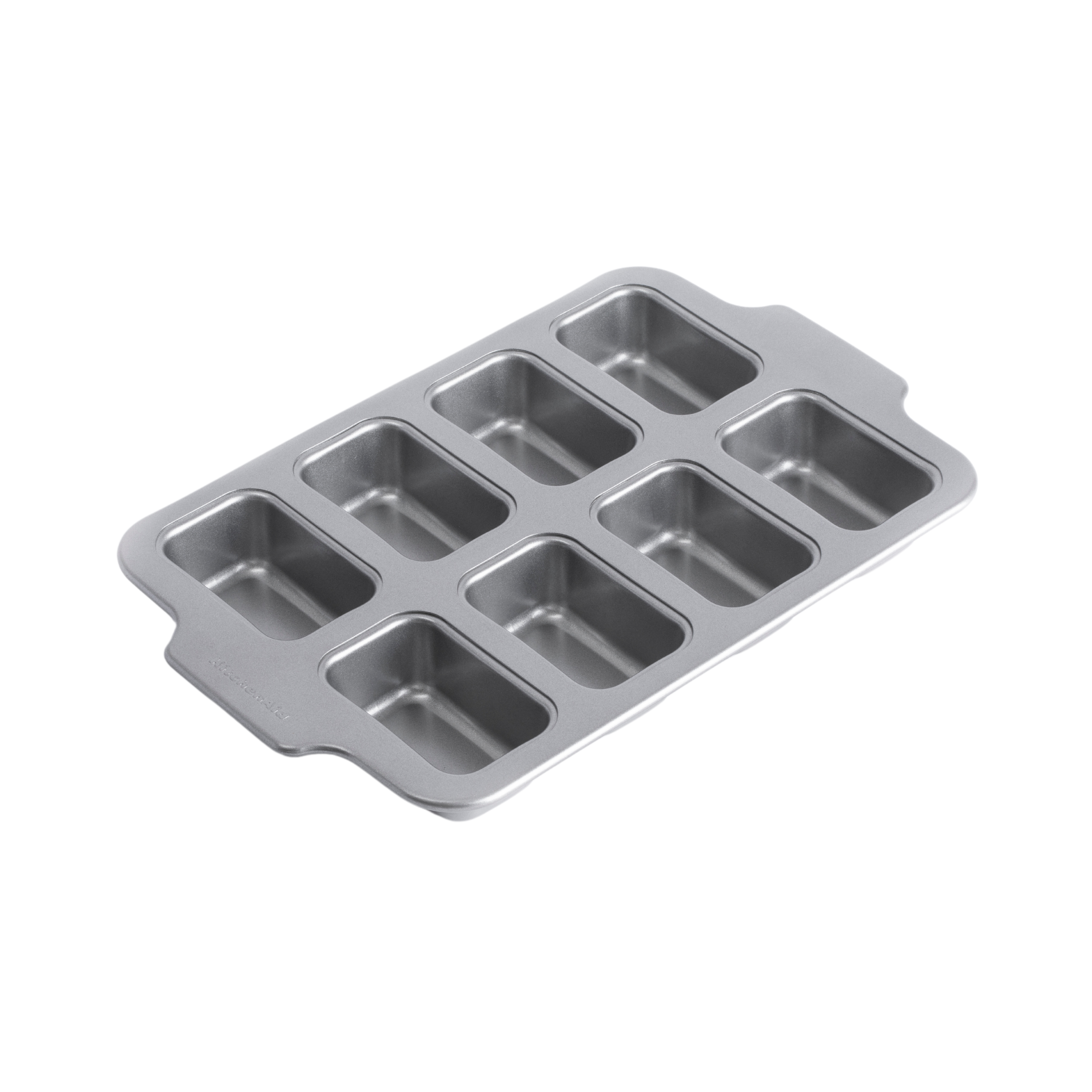 KitchenAid - Metal Bakeware Mini Rectangular Cake Pan - Silver