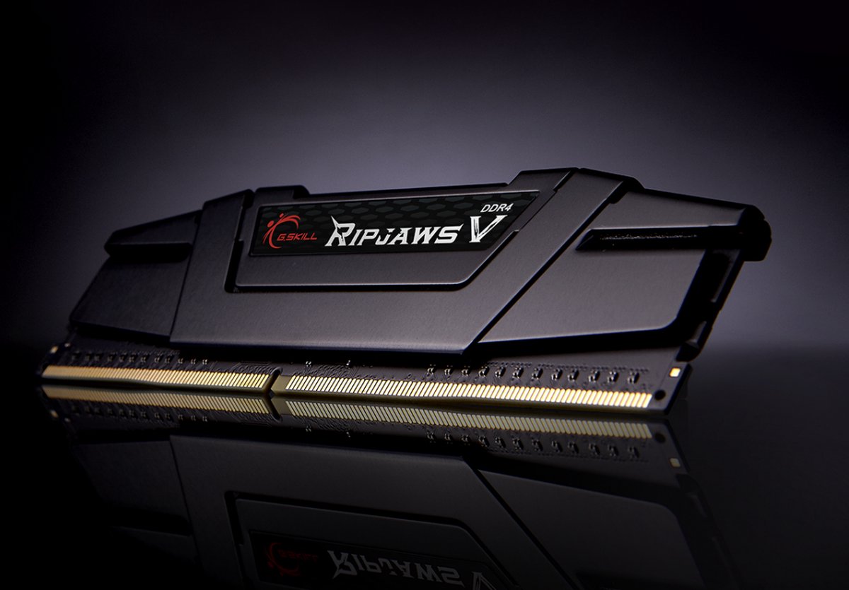 G.Skill Ripjaws V DDR4-3200 - 32GB - CL16 - Quad Channel (4 pcs) - Intel XMP - Sort