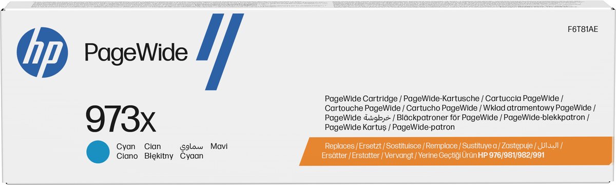 HP 973X / F6T81AE High Capacity Cyan Ink