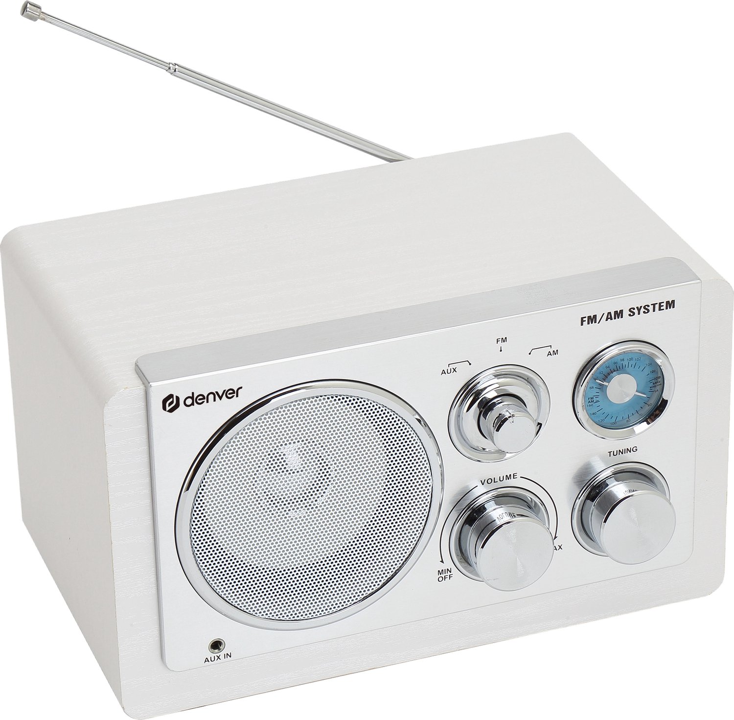 DENVER TR-63W - AM/FM - Hvid
