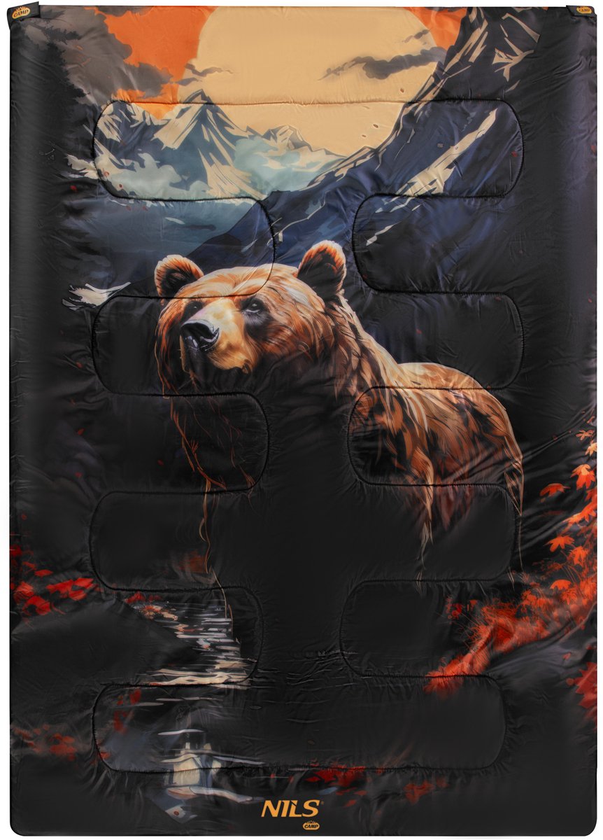 Sac de couchage double 3en1 NILS Camp NC3601 Bear