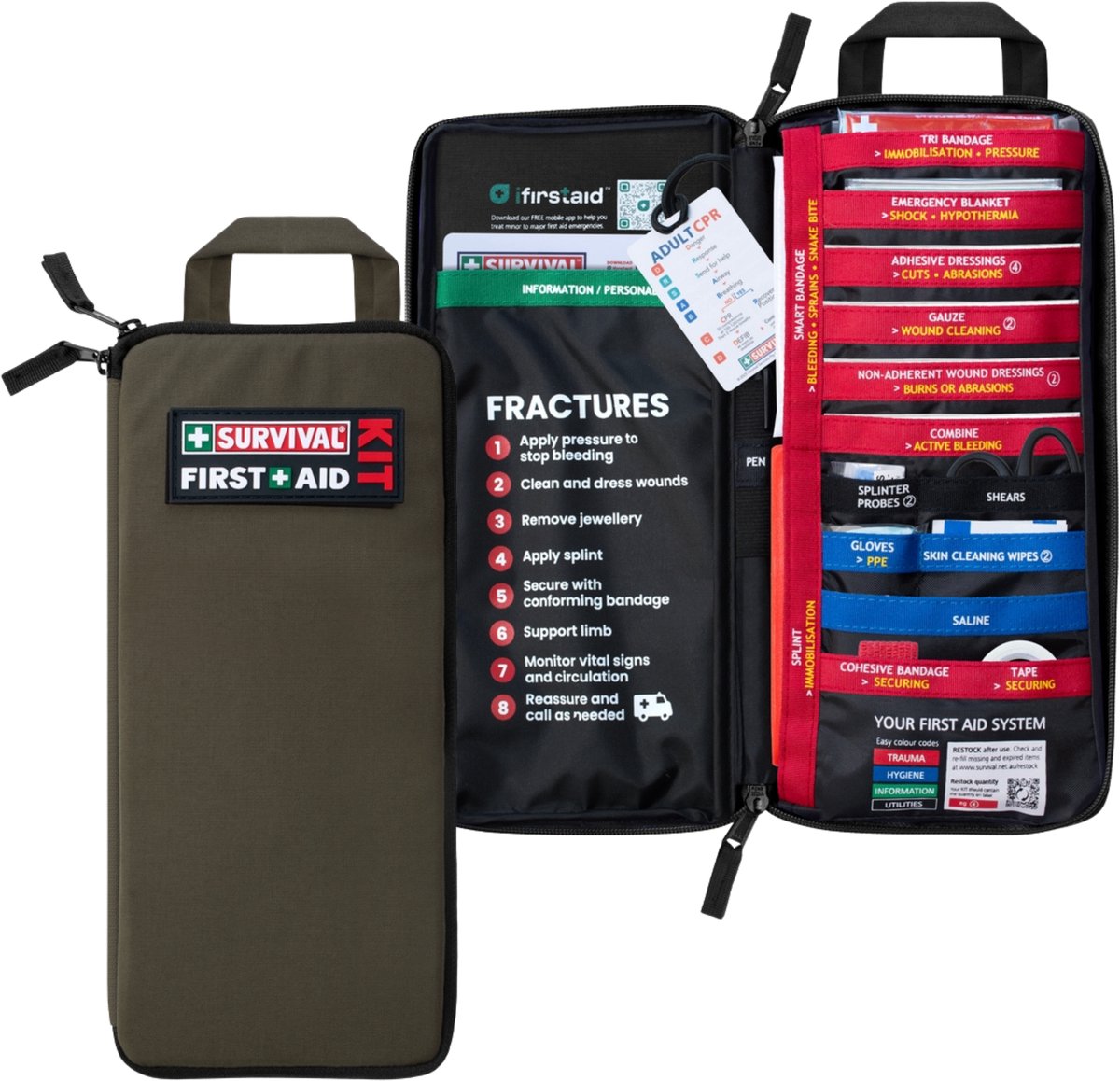 Trousse de secours fine Survival First Aid Kit Slimline
