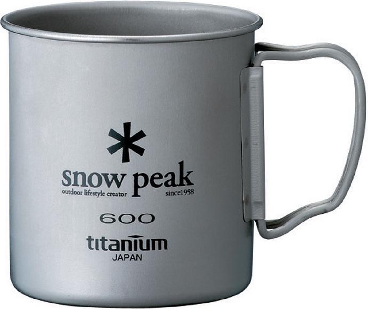 Taza de titan de pared simple Snow Peak 600