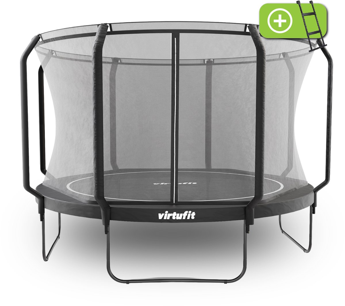 Trampolín de fitness con red de seguridad VirtuFit Premium