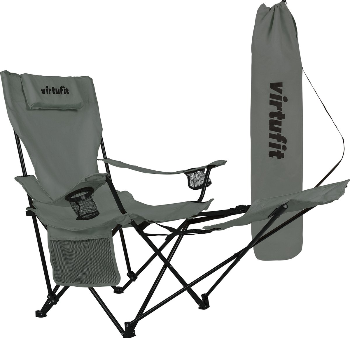 Silla plegable con reposapies VirtuFit