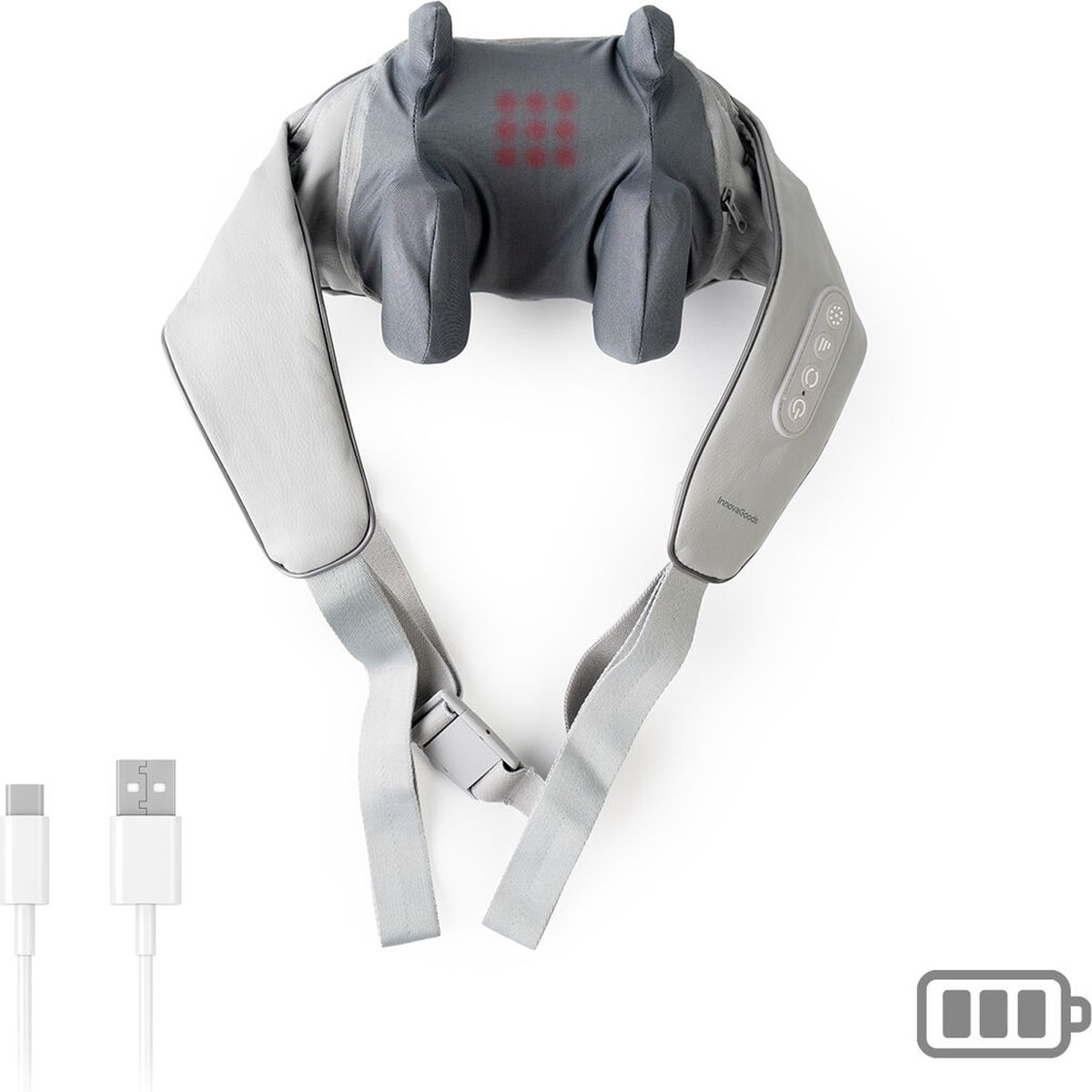 Masajeador para cuello y espalda InnovaGoods 6D