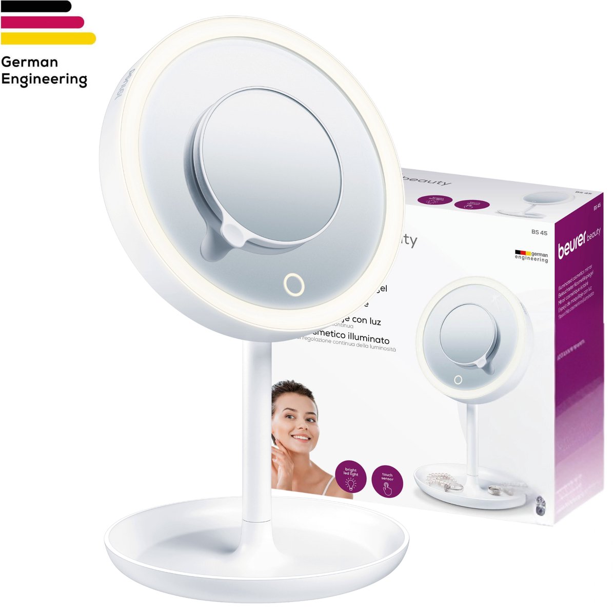 Espejo cosmético iluminado Beurer BS 45