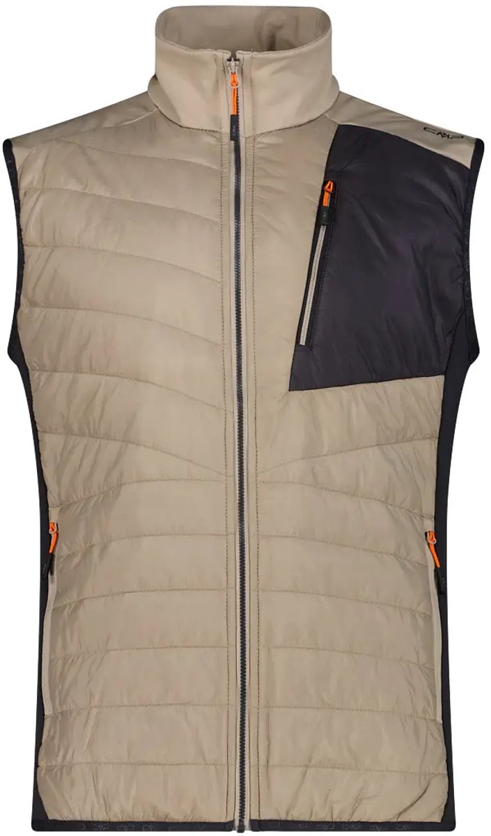 Hybride Steppweste aus Fleece CMP Stretch