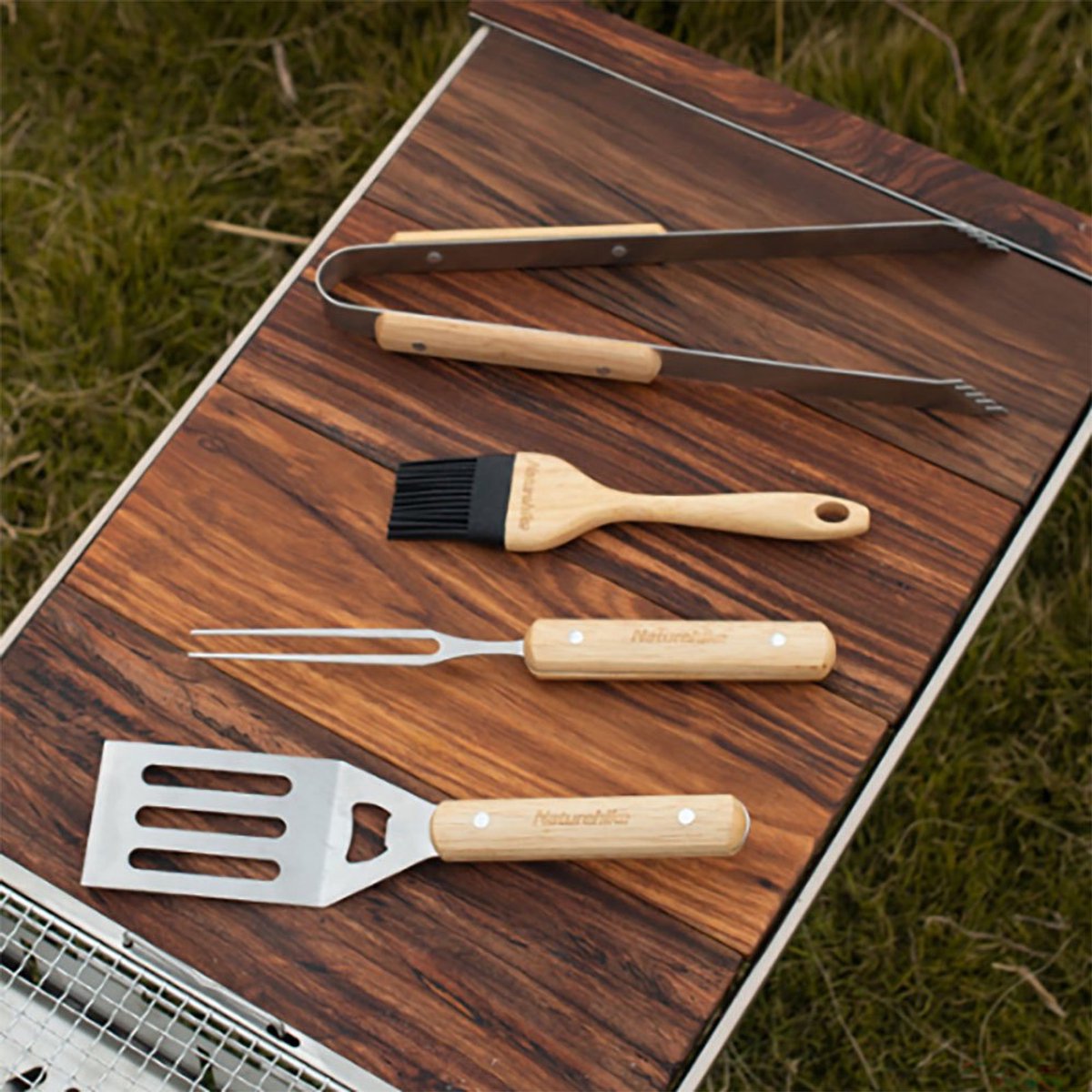 Holz- und Stahl-Teller Naturehike Caines