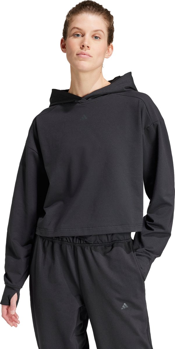Damen-Sweatshirt mit Kapuze und Hinterlüftung adidas Power