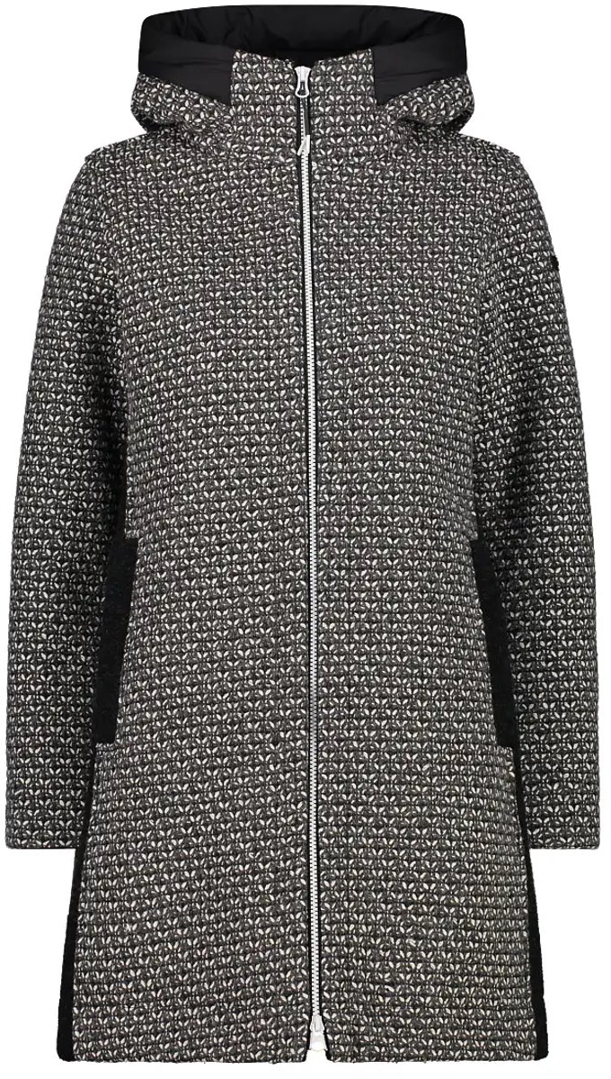 Wooltech Damen Hoodie Mantel CMP
