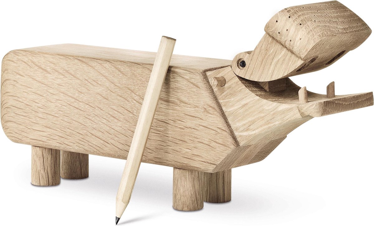 Kay Bojesen Denmark Hipopótamo de madera roble