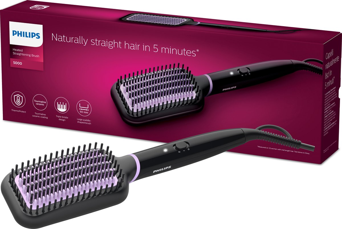Philips StyleCare Essential BHH880/00 Cepillo plano para alisar con calor