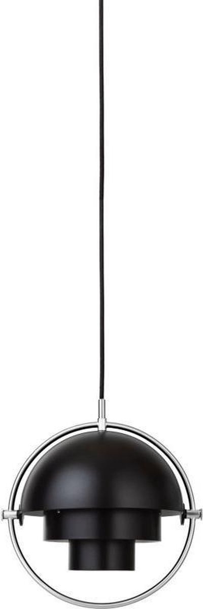 GUBI Lampe à suspension Multi-Lite small Chrome-noir