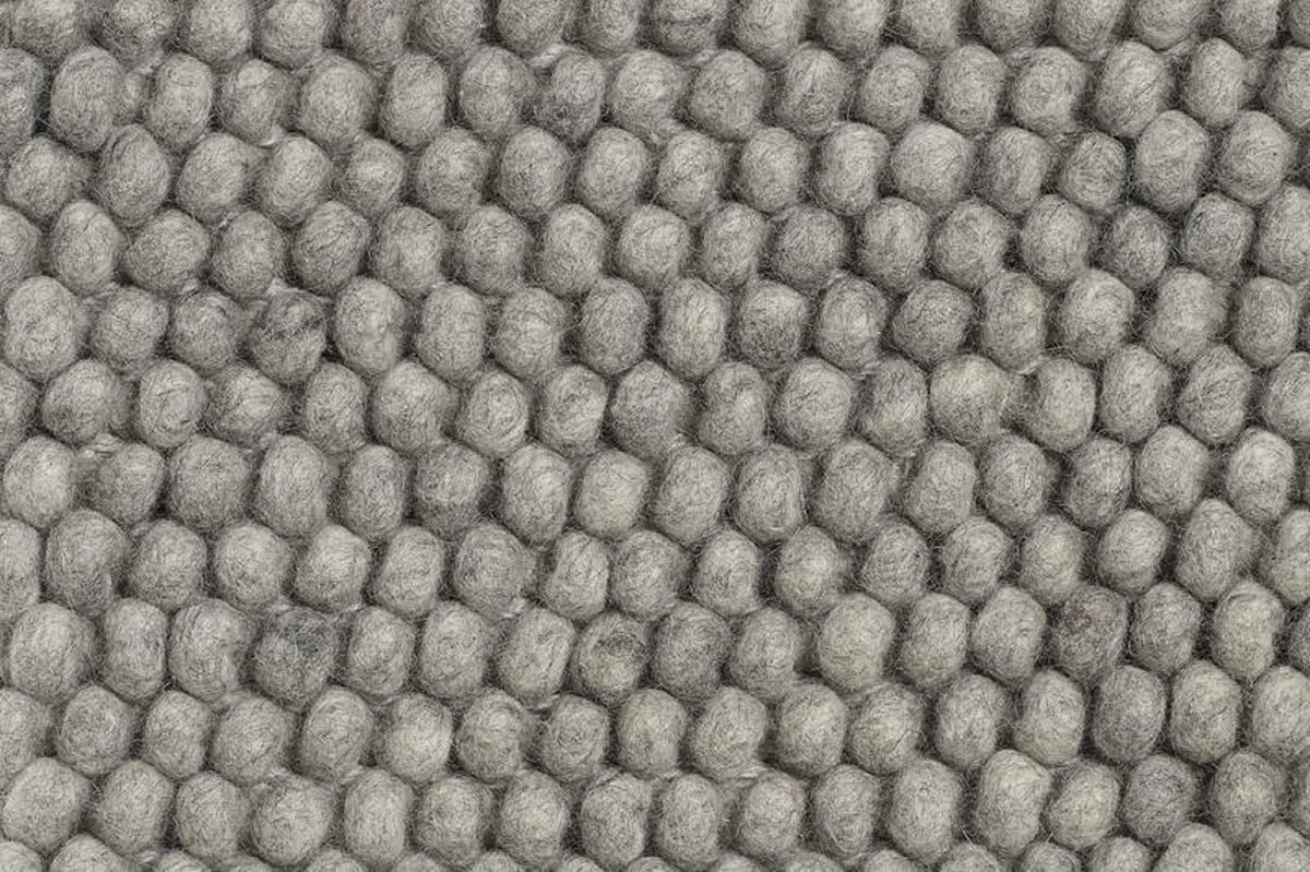 HAY Alfombra de lana Peas 140 x 200 cm Medium grey
