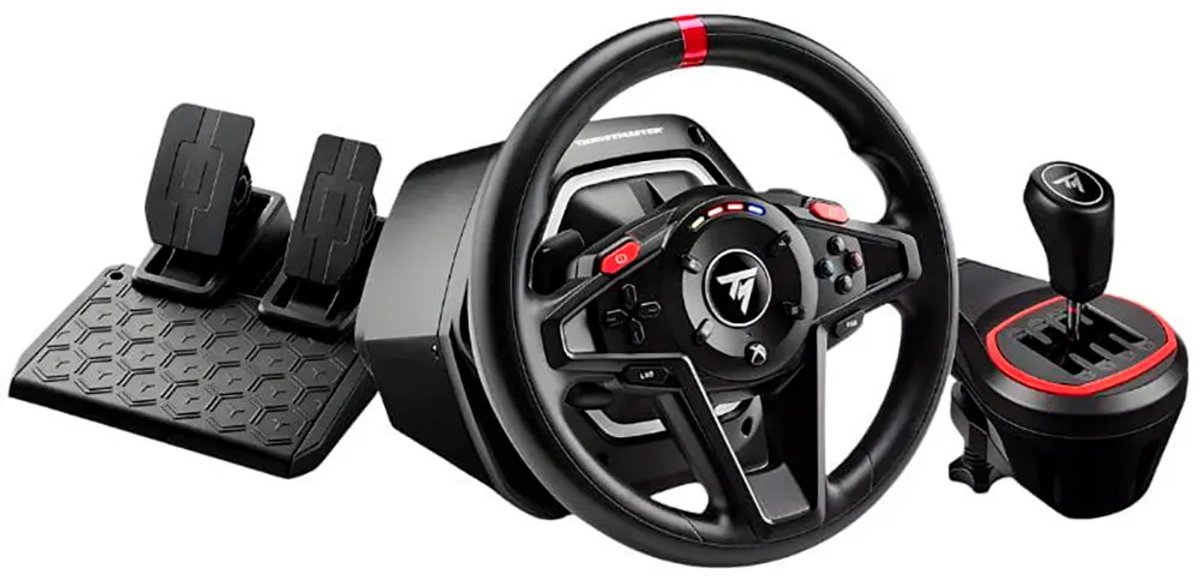 Thrustmaster T128 - Pedals - Streering Wheel & Shifter Pack - Xbox & PC - Wired